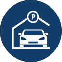 Large playgrounds and parking spaces for vehicles